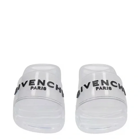 Givenchy Slides Sandals Transparent Clear Rubber - Picture 9 of 12